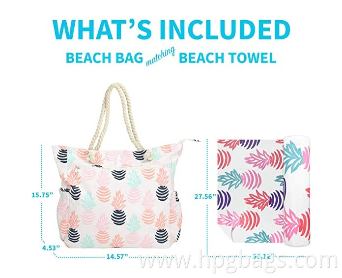 Cotton Canvas Beach Tote Bag Cotton Canvas Beach Tote Bag